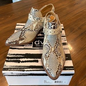 New Dolce Vita Zoelle Natural Multi Slingback bootie. Sz 9